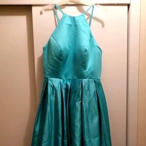 High low halter dress